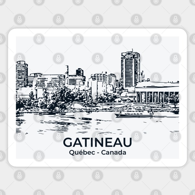 Gatineau - Québec Magnet by Lakeric